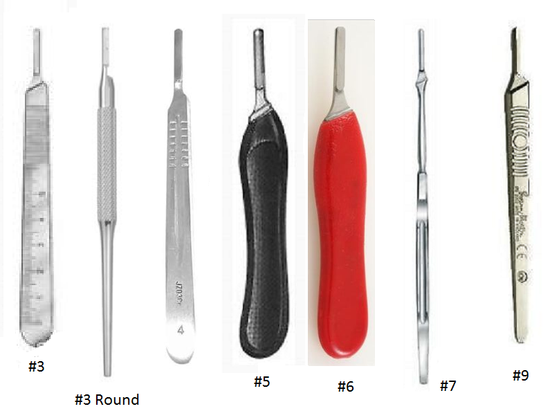 surgical blades and handles